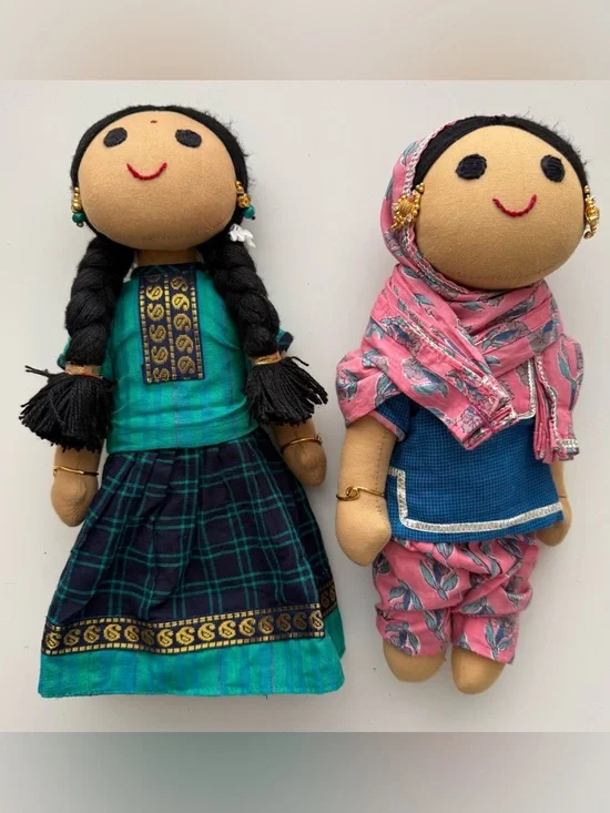 Handmade fabric dolls - Picture 1 of 16